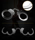 Fetish Pleasure Metal Hand Cuffs Silver - Silver