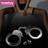 Fetish Pleasure Metal Hand Cuffs Silver - Silver