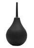Thin Tip Silicone Enema Bulb - Black