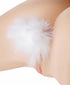 White Bunny Tail Anal Plug