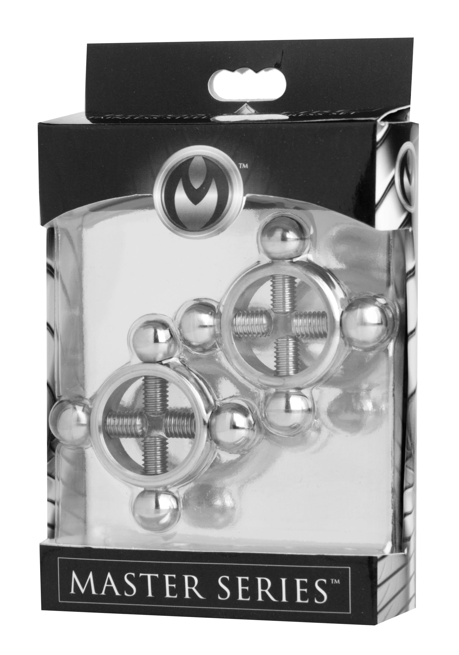 Rings Of Fire Stainless Steel Nipple Press Set - Silver