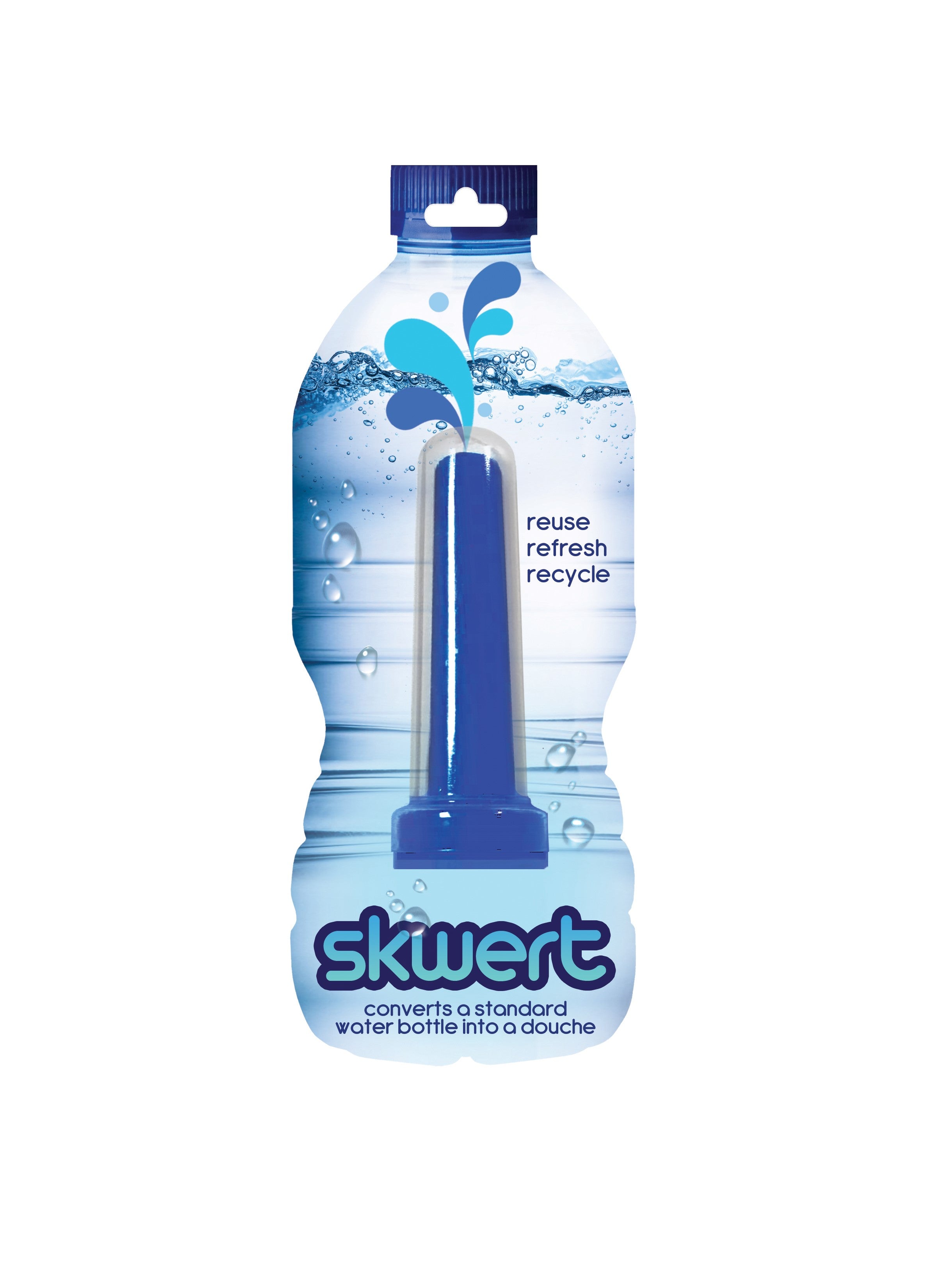 Skwert 1 Pc Water Bottle Douche - Blue