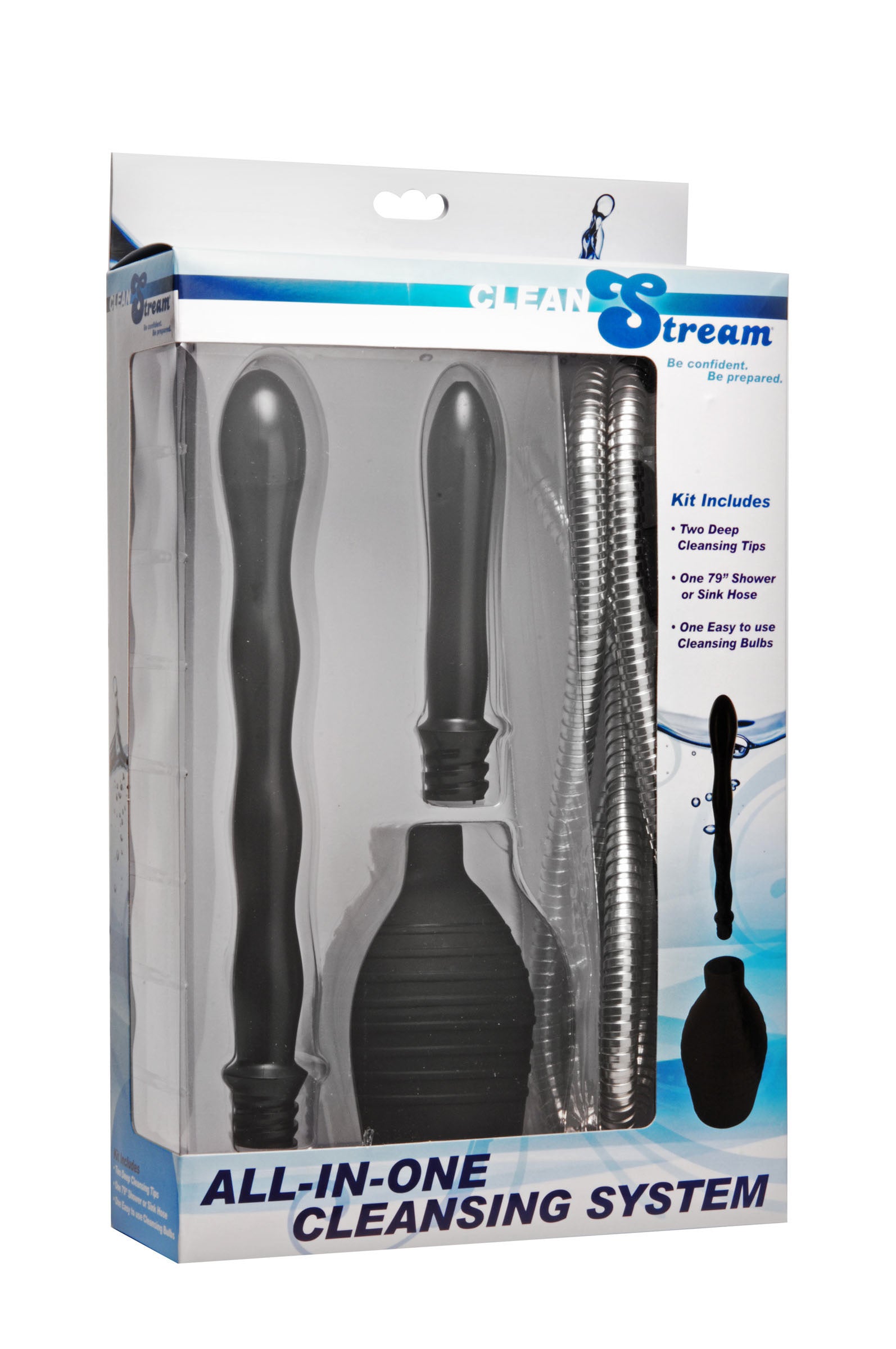 All In One Shower Enema Cleansing System - Black