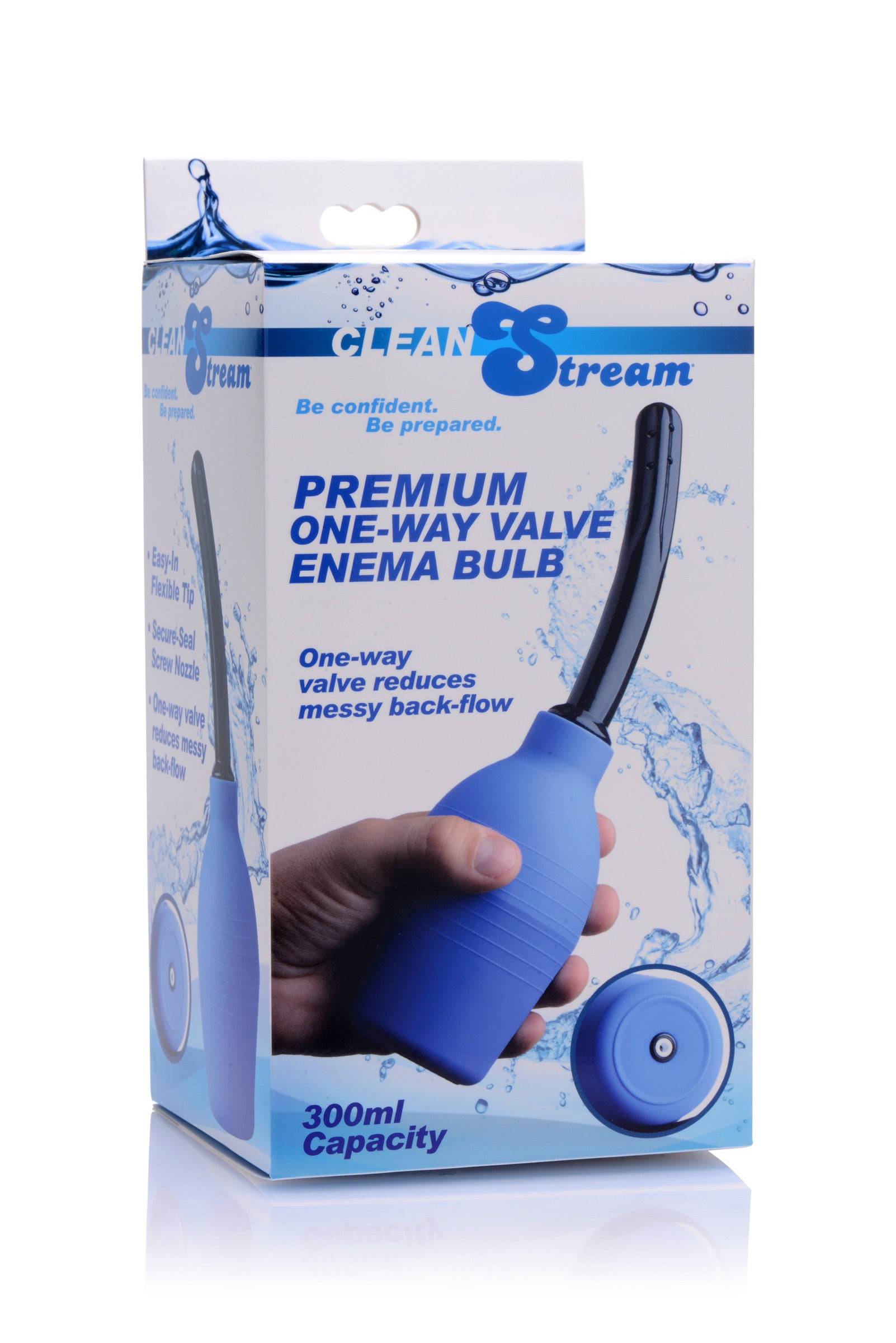 Premium One Way Valve Enema Bulb - Blue