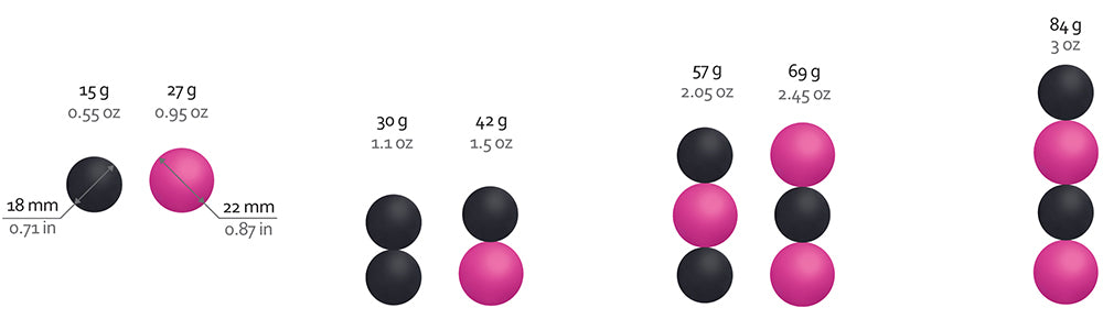 Geisha Balls Magnetic - Pink