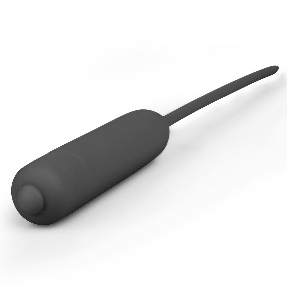 Silicone Vibrating Urethral Dilator - Silver