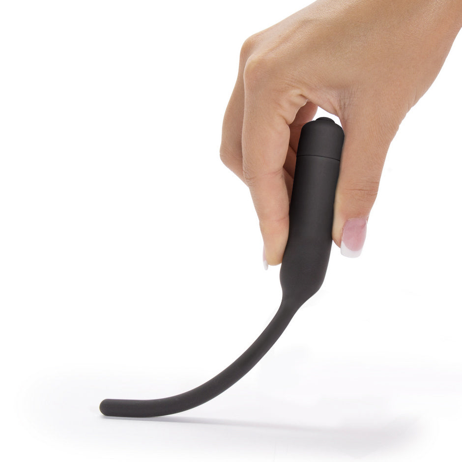 Silicone Vibrating Urethral Dilator - Silver