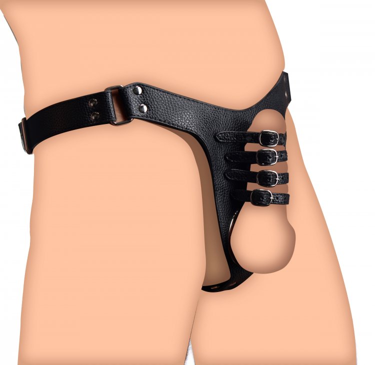 Male Chastity Harness - Black