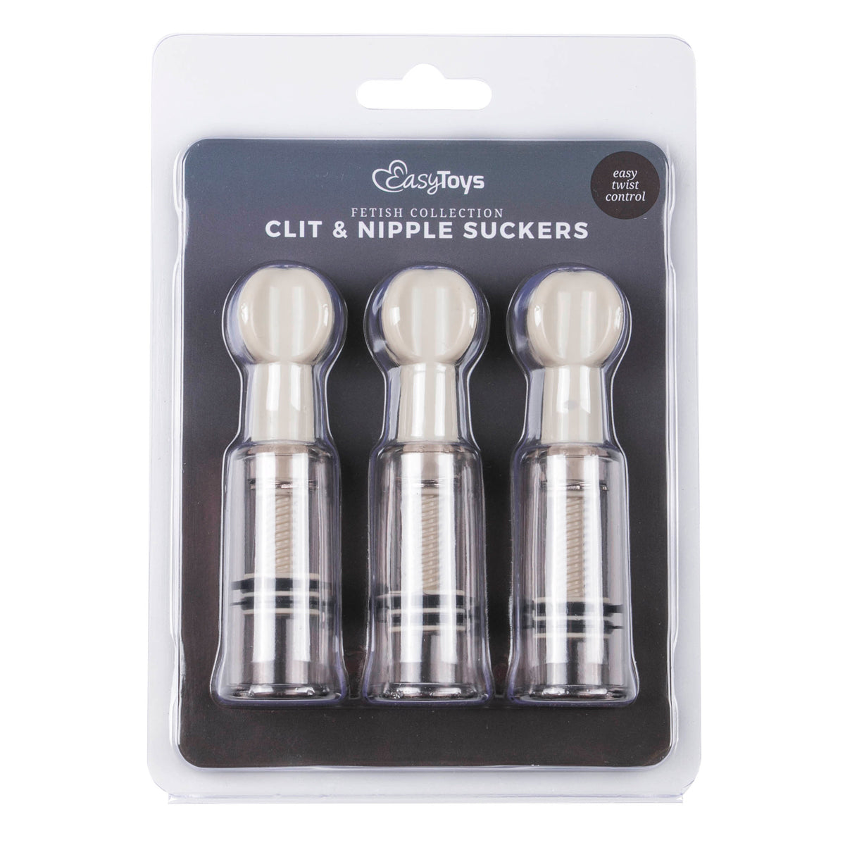 Nipple and Clit Suckers 3 Pc - Clear