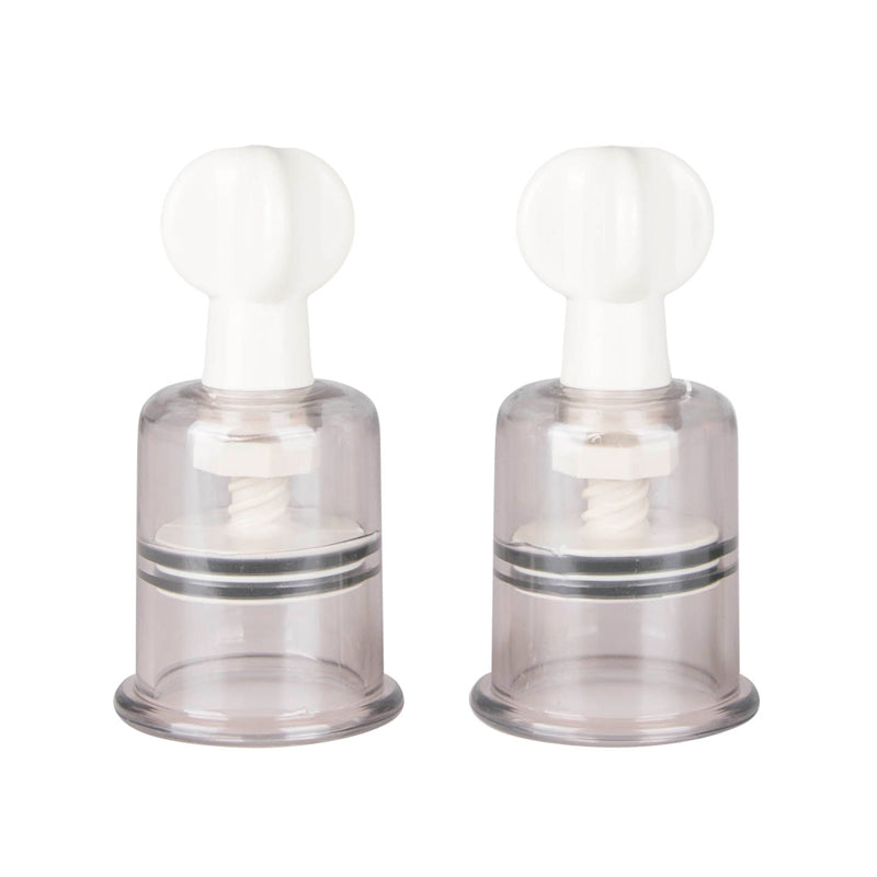 Nipple and Clit Suckers Medium 2 Pc - Clear