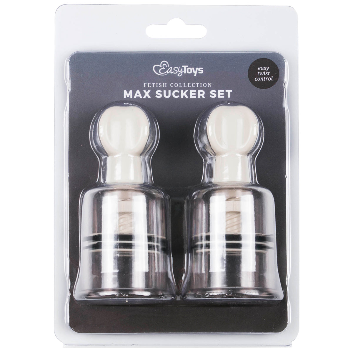 Nipple and Clit Suckers Large 2 Pc - Clear