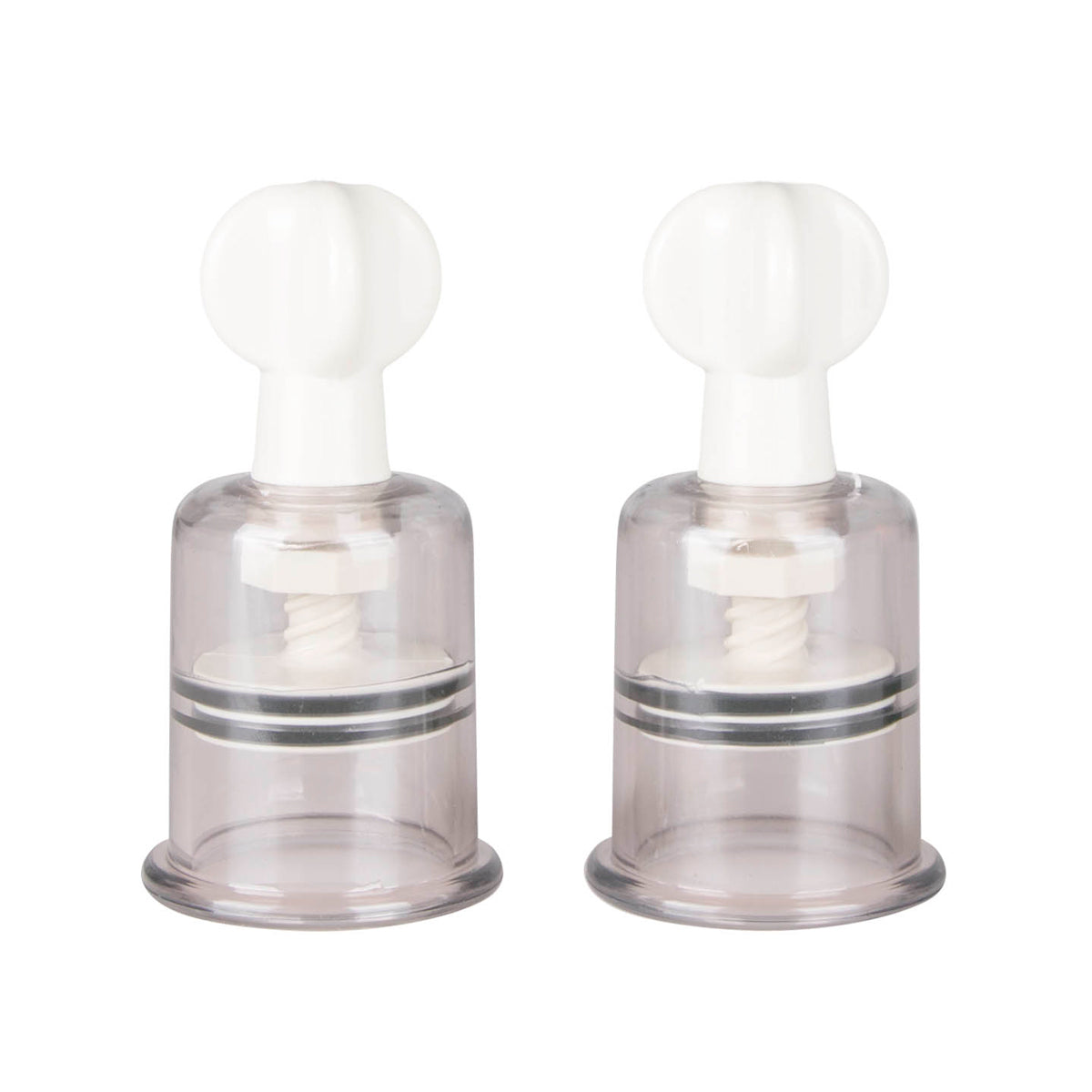 Nipple and Clit Suckers Large 2 Pc - Clear