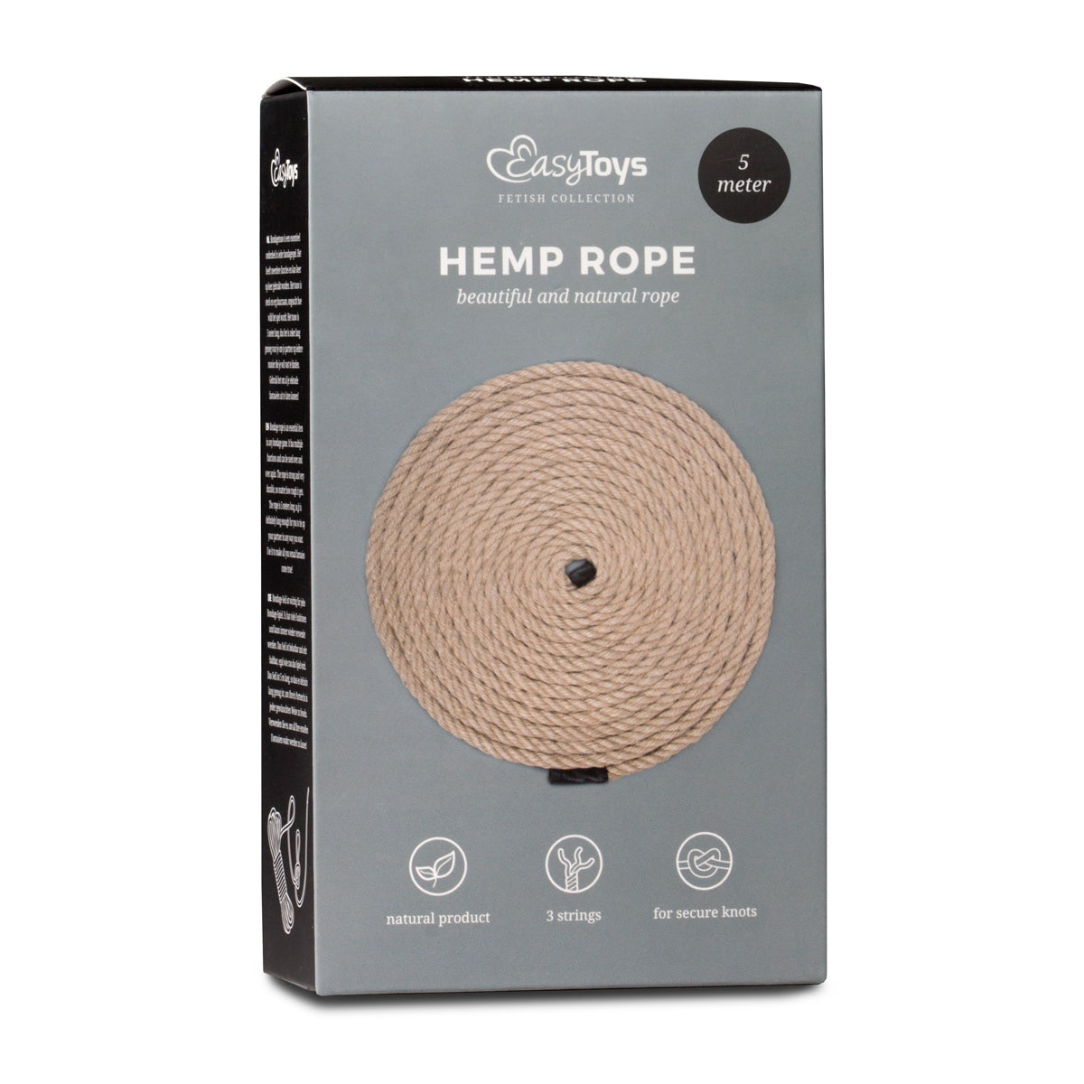 Bondage Rope Hemp 5m - Brown