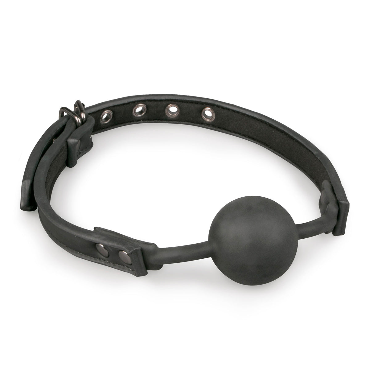 Ball Gag With Silicone Ball - Black