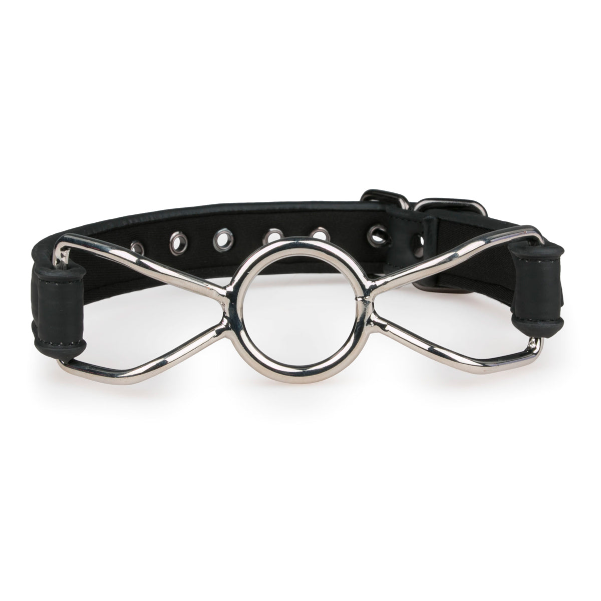 Metal O-Ring Mouth Gag - Black
