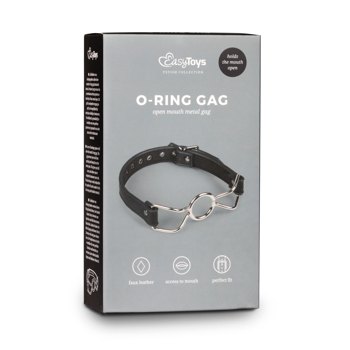 Metal O-Ring Mouth Gag - Black