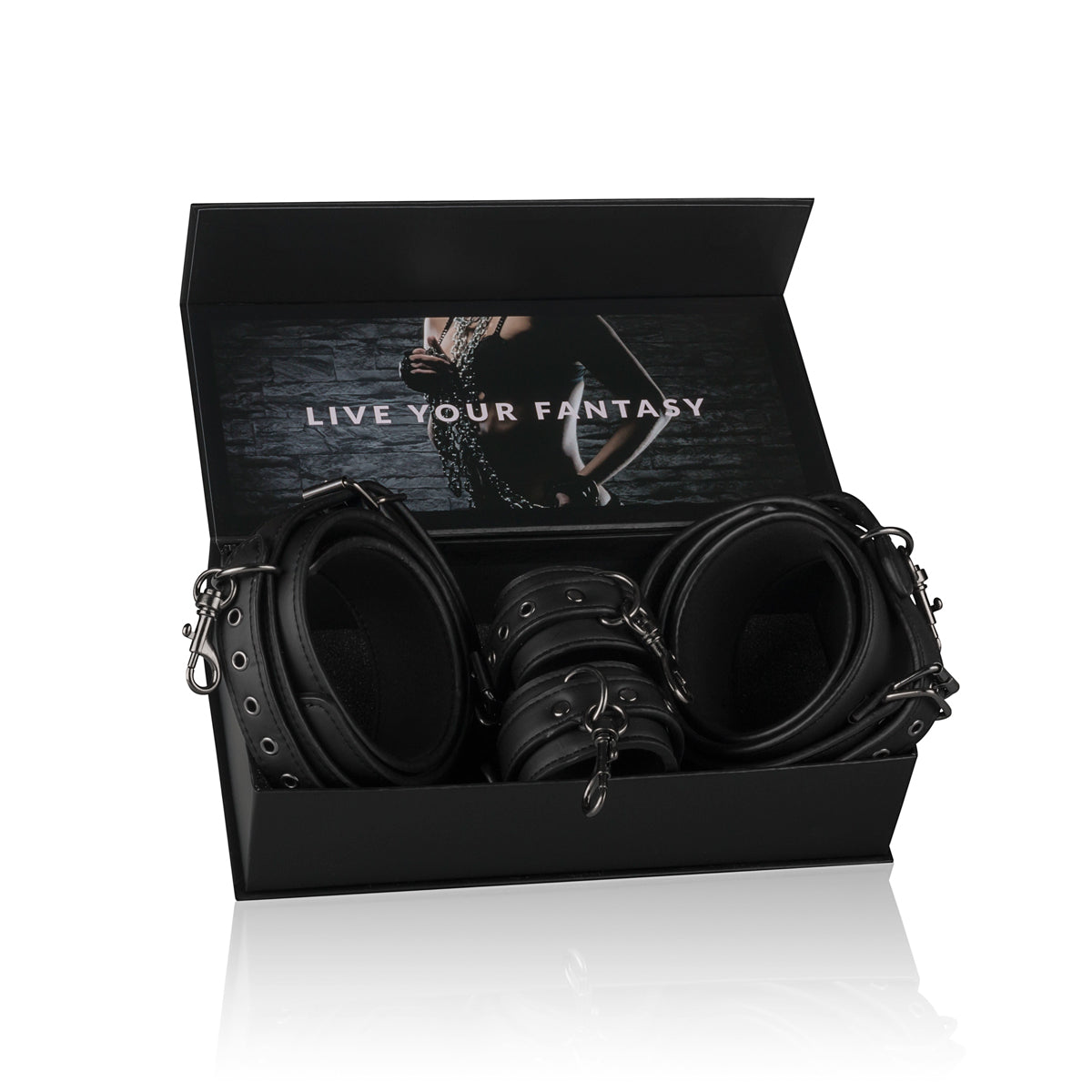 Thigh and Wrist Cuff Set - Black