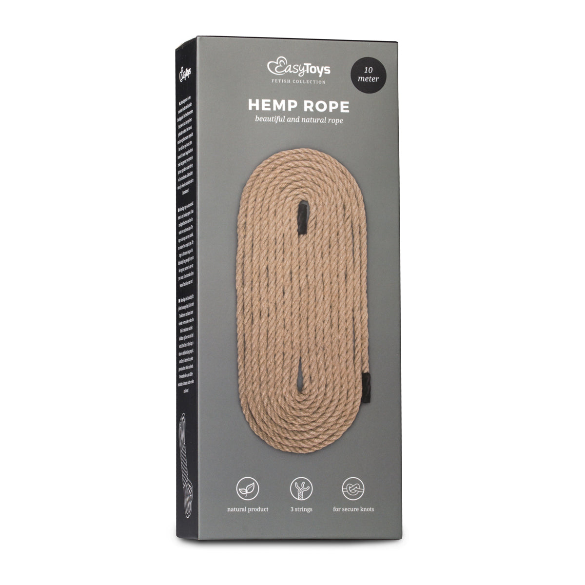 Bondage Rope Hemp 10m - Brown