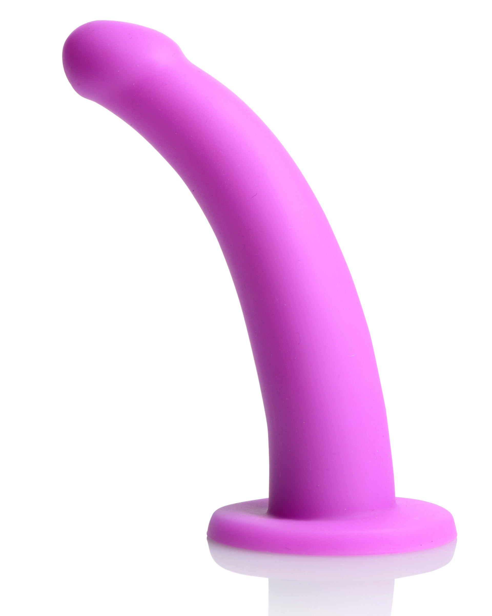 Navigator Silicone G-Spot Dildo with Harness - Purple
