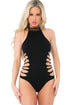 Slit N Spin Bodysuit - Black