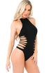 Slit N Spin Bodysuit - Black