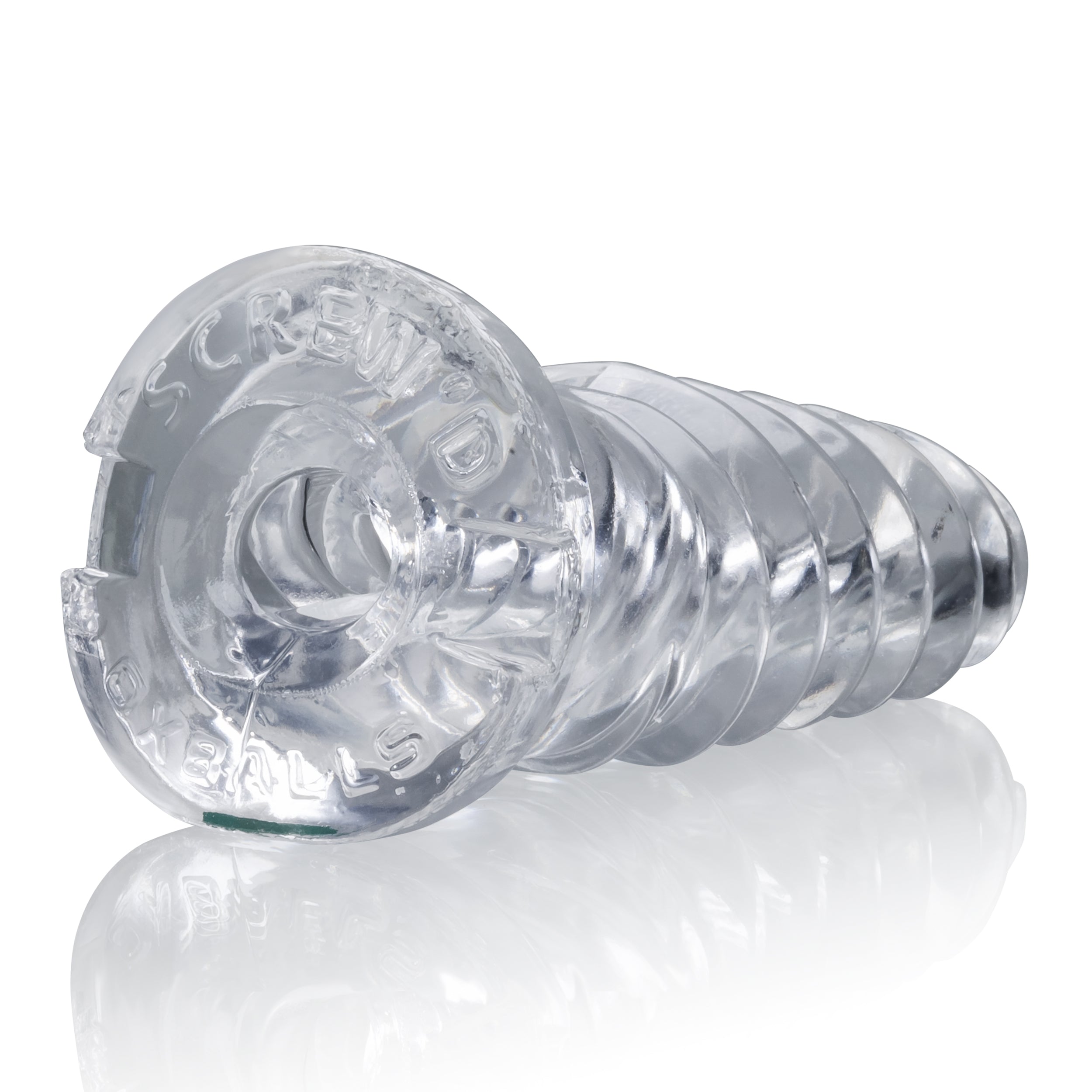 ScrewD Super Squish Corkscrew Jackoff Toy Clear