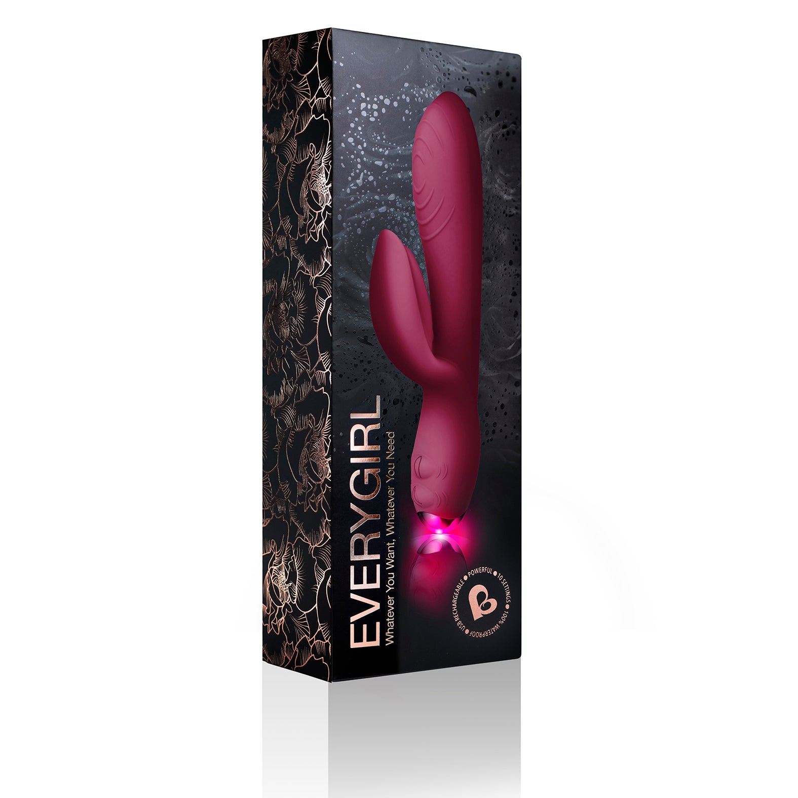 Every Girl Rabbit Vibrator Burgundy - Red