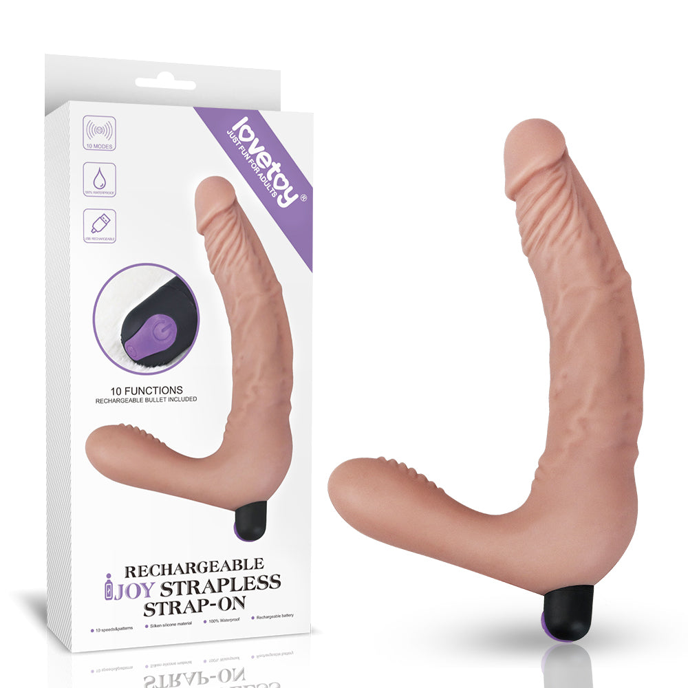 IJOY Rechargeable Strapless Strap on - Vanilla