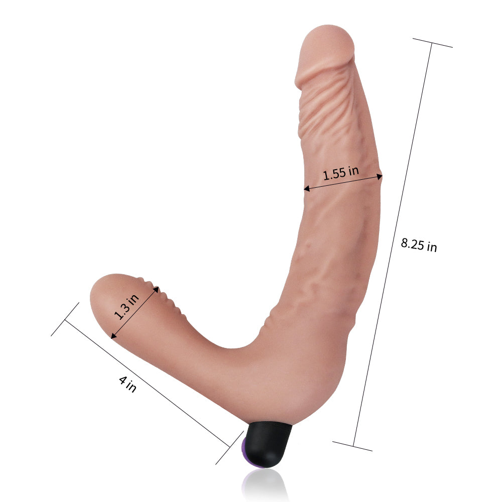 IJOY Rechargeable Strapless Strap on - Vanilla