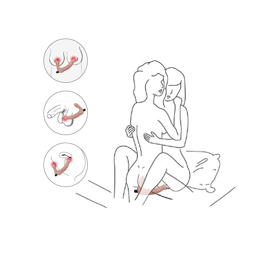 IJOY Rechargeable Strapless Strap on - Vanilla