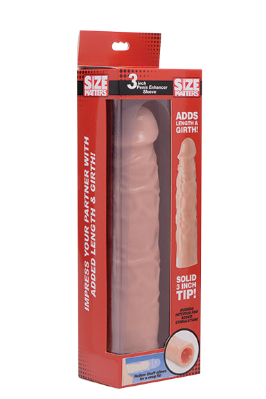 3in Flesh Penis Enhancer Sleeve - Flesh