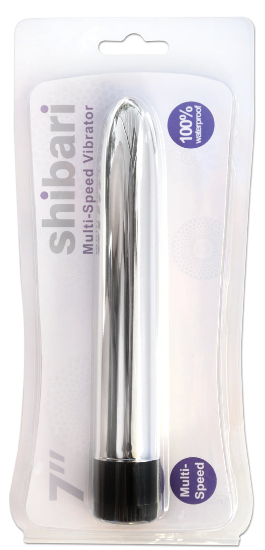 Shibari Multi-Speed Vibrator 7in Silver - Pink