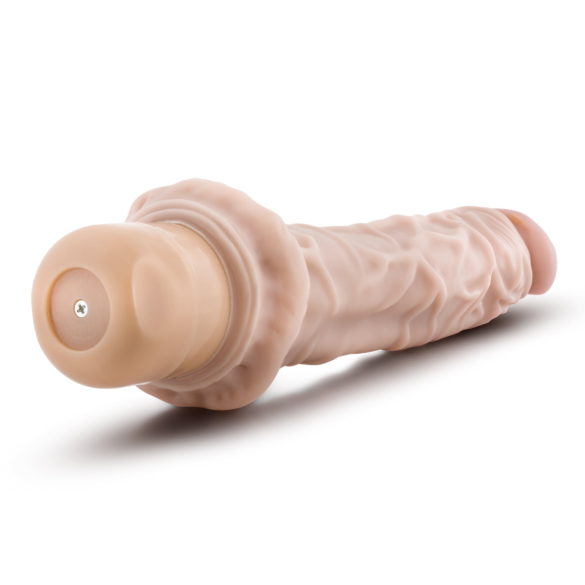 Dr Skin Cock Vibe 8 9.75in Vibrating Cock Beige - Beige