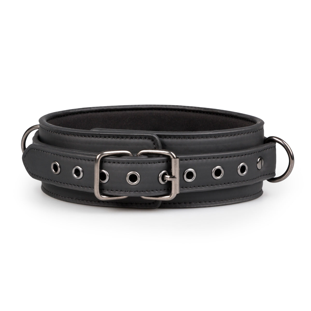 Fetish collar With Leash - Black