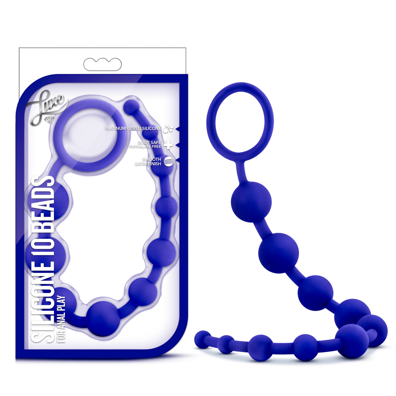 Luxe Silicone 10 Beads Indigo - Indigo
