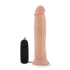 Dr Skin Dr Throb 9.5in Vibrating Realistic Cock with Suction Cup Vanilla - Vanilla