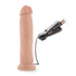 Dr Skin Dr Throb 9.5in Vibrating Realistic Cock with Suction Cup Vanilla - Vanilla