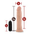 Dr Skin Dr Throb 9.5in Vibrating Realistic Cock with Suction Cup Vanilla - Vanilla