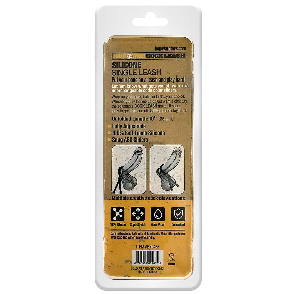 Cock Leash Single Black