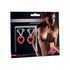 Ruby Hearts Nipple Jewellery - Red