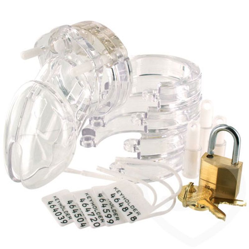 Male Chastity Kit Clear 