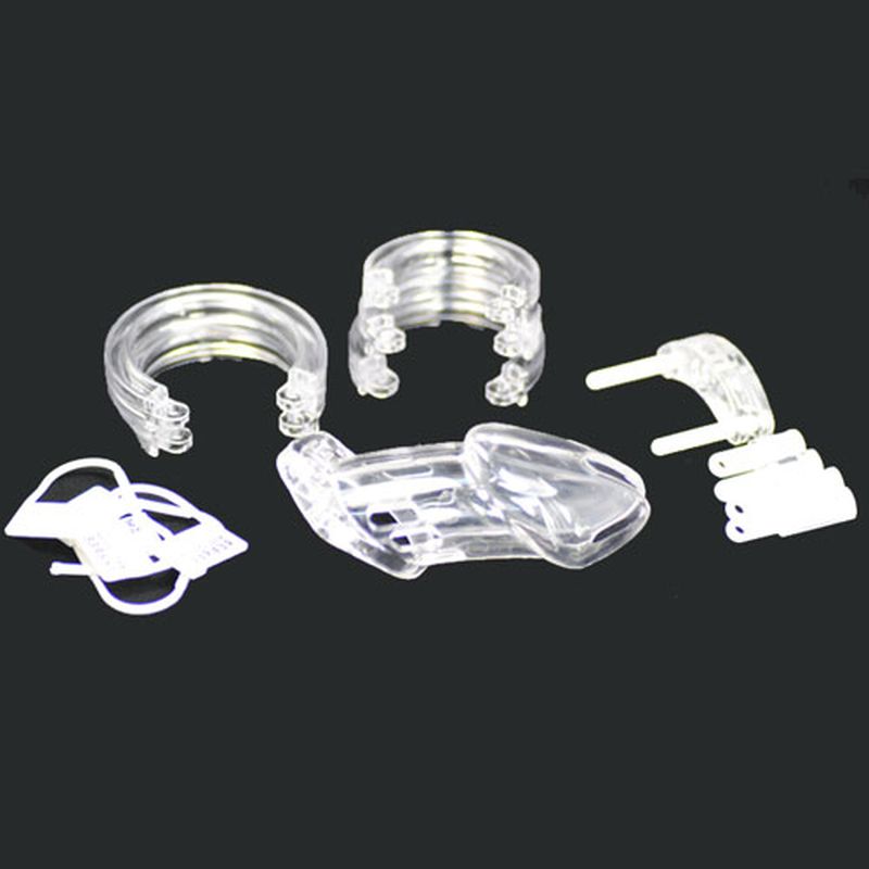 Male Chastity Kit Clear 