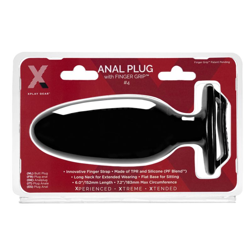Xplay Finger Grip Plug 4L   - Black