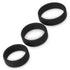 Silicone 3 Pc Pro Cock Ring Set - Black