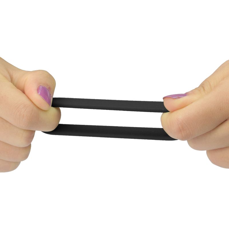 Silicone 3 Pc Pro Cock Ring Set - Black