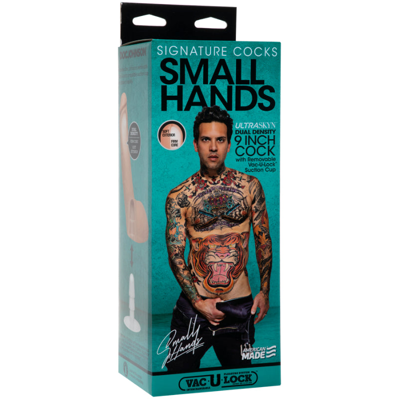 Small Hands Cock w Removable Vac-U-Lock Suction Cup Vanilla  - Vanilla