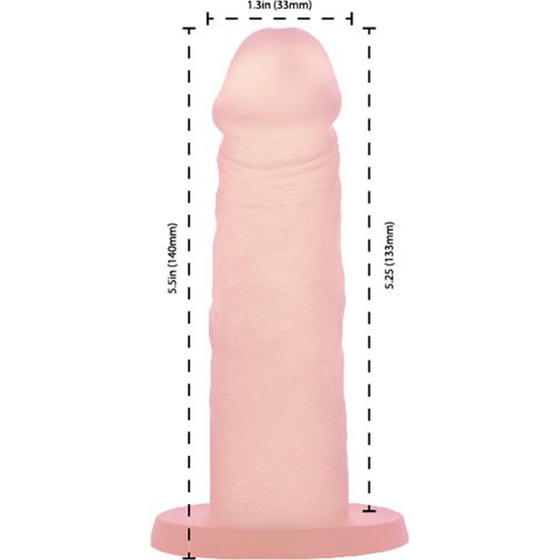 Cocktails Dildo Peach Bellini 5.5in - Peach
