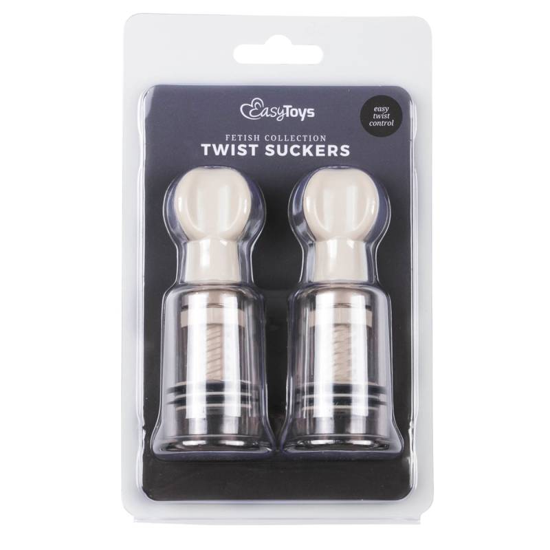 Nipple and Clit Suckers Small 2 Pc - Clear
