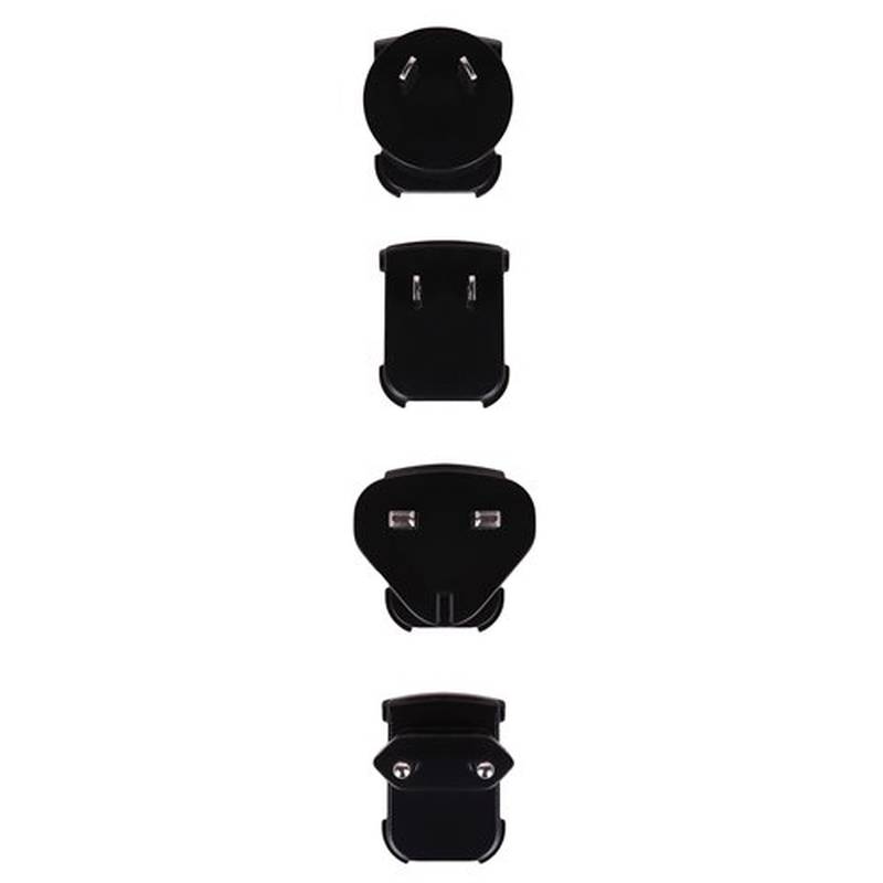 PalmPower Replacement Power Cord Multi-Region Adapter - Black