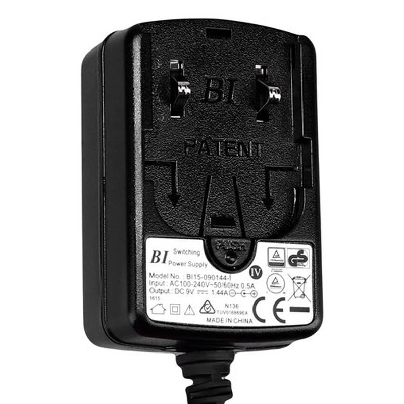 PalmPower Replacement Power Cord Multi-Region Adapter - Black